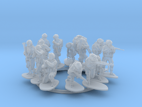 1:72 Soldiers Combat Group I (Poses 1 to 13) with  in Tan Fine Detail Plastic