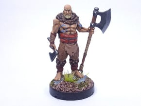 Human Barbarian in Smooth Fine Detail Plastic
