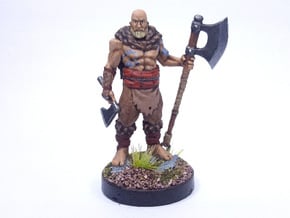 Human Barbarian in Tan Fine Detail Plastic