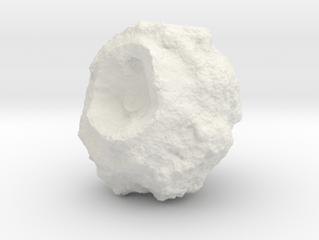 Battle-Scarred Asteroid for 2/6mm Space Battles in White Premium Versatile Plastic