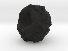 Battle-Scarred Asteroid for 2/6mm Space Battles in Black Premium Versatile Plastic