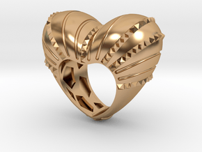 Crazy In Love Ring  in Polished Bronze