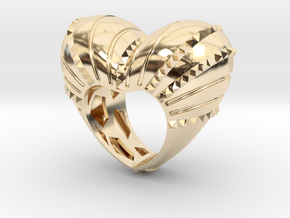 Crazy In Love Ring  in 14k Gold Plated Brass