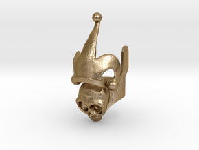 Harley Ring - Skull Half, Metals in Polished Gold Steel: 6.5 / 52.75
