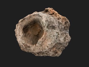 Full Colour Asteroid - 2/6mm Space Scenery in Natural Full Color Sandstone: Small