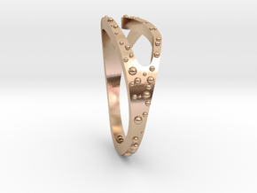 Wave Ring in 14k Rose Gold Plated Brass: 5.5 / 50.25