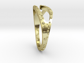 Wave Ring in 18k Gold Plated Brass: 4.5 / 47.75