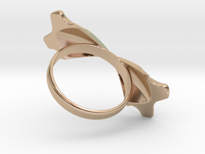 Ring-01 in 14k Rose Gold Plated Brass