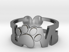 Unconditional Love Ring in Polished Silver