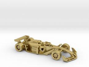 F1 2025 'Simplified' car 1/64 - with driver in Natural Brass