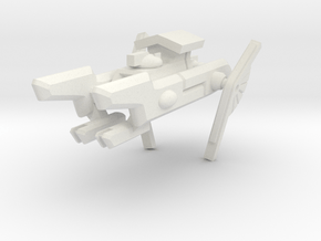 Order of the Shell Space Frigate in White Natural Versatile Plastic