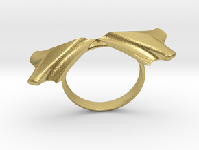 Ring-01 in Natural Brass