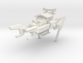 Order of the Shell Space Cruiser in White Natural Versatile Plastic