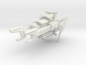 Order of the Shell Space Battlecruiser in White Natural Versatile Plastic