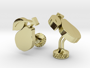  Custom Logo Cufflinks | Wedding Cufflinks | Gifts in 18k Gold Plated Brass