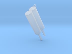 Exclusive popsicle pendant in Tan Fine Detail Plastic