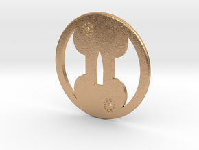 Tsuba kuyomon in Natural Bronze