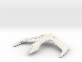Romulan Rale Class HvyCruiser  3.7" in White Natural Versatile Plastic