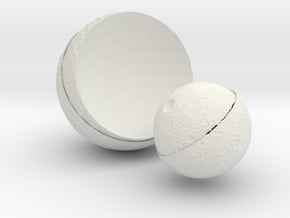 The change of the moon  in White Natural Versatile Plastic: Small
