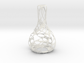 Vase-02 in White Natural Versatile Plastic