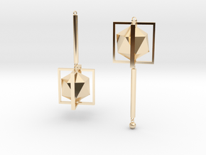 sight (ear rings) in 14k Gold Plated Brass