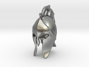 Spartan Helmet in Natural Silver