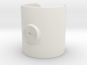 Armclamp_Elastic_80mm in White Natural Versatile Plastic