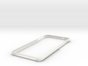 Huawei p20 Lite Bumper in White Natural Versatile Plastic