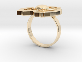 Hilalla ring in 14k Gold Plated Brass: 6 / 51.5