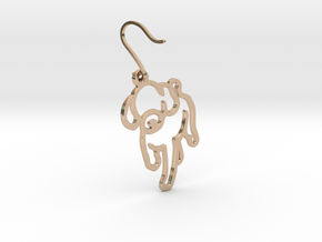 Puppy earrings in 14k Rose Gold