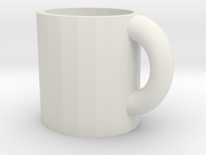 Mug in White Natural Versatile Plastic