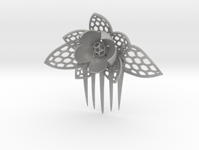 HoneyComb Flower Pin in Aluminum