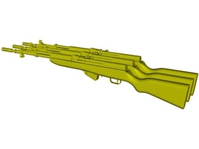 1/15 scale SKS Yugo M59/66 rifles x 3 in Tan Fine Detail Plastic