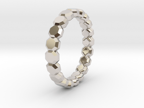 Octagonal Gemstone Style Ring in Platinum: 4 / 46.5