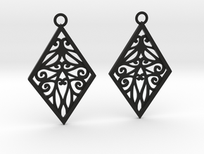 Tiana earrings in Black Natural Versatile Plastic: Medium