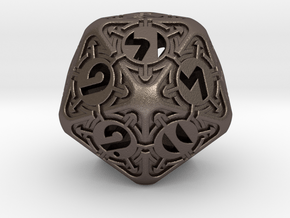 Daedalus D20 in Polished Bronzed-Silver Steel