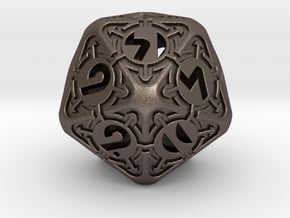 Daedalus D20 in Polished Bronzed-Silver Steel