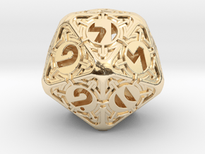 Daedalus D20 in 14k Gold Plated Brass