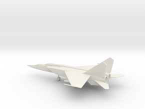 MiG-25PU Foxbat-C in White Natural Versatile Plastic: 1:100