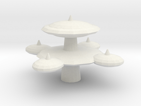 Starbase Two (large) in White Natural Versatile Plastic