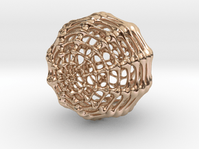 Skeletal Sphere in 14k Rose Gold