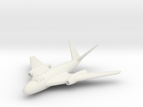 (1:144) Messerschmitt Me P.1101/92 (Mid-wing jet) in White Natural Versatile Plastic