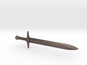 Classic Long Sword for ModiBot in Polished Bronzed Silver Steel