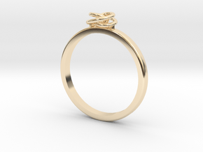 Spiral Ring in 14k Gold Plated Brass