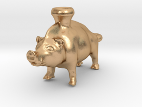 Keychain Boar Vessel, 600-500 BC, Etruscan in Natural Bronze