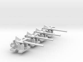 1/300 Scale Bofors Set of 4 in Tan Fine Detail Plastic