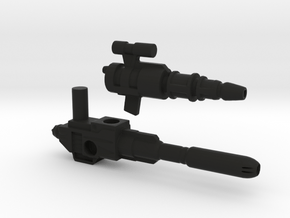 TF WFC Siege Sideswipe Weapons in Black Premium Versatile Plastic