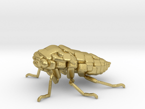Cicada! The Somewhat Square-ish Sculpture in Natural Brass