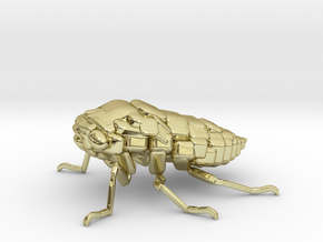 Cicada! The Somewhat Square-ish Sculpture in 18K Yellow Gold