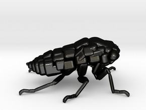 Cicada! The Somewhat Smaller Square-ish Sculpture in Matte Black Steel